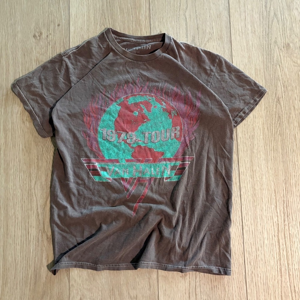 Van Halen 1979 World Tour concert  T-shirt Size Medium